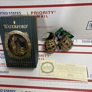 Vtg Waterford Christmas Small Balls Killeen Joyous Season Ball Limited Series - Picture 1 of 7