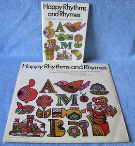 Happy Rhythms & Rhymes-Elementary School Learning Aid-33 1/3 Record and Handbook - Picture 1 of 8