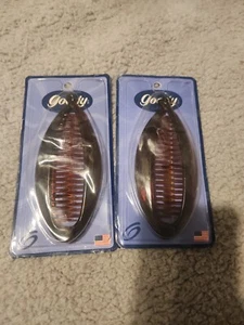 2 Vintage Goody Clinch-It Kamm braun Schildkröte Haarstylingwerkzeug Bananenclip NEU - Bild 1 von 5