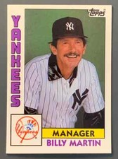 1984 Topps Tiffany #81 Billy Martin New York Yankees HOF Manager