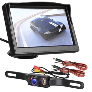 4.3'' Monitor Waterproof Night Vision Reverse Backup Camera Car Rear View System - Picture 1 of 19