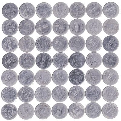 India 1 Rupee | 100 Coins | 1992 - 2004 | Ashoka Lion Capitol | KM92 - Image 1 of 3