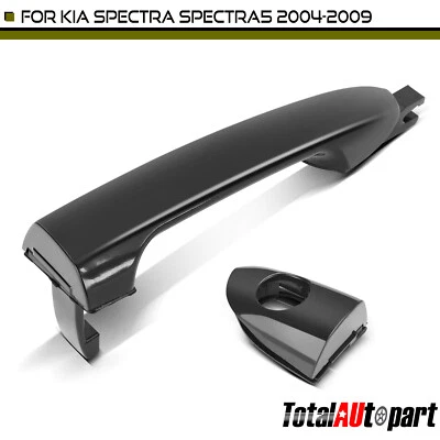 Manija de puerta exterior negra imprimada con cerradura para lado del conductor delantero Kia Spectra Foto 1 de 4