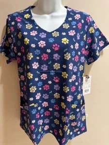 6147 - SSNV Springtime Stroll in Navy Print Top by Wonder Wink - Picture 1 of 5