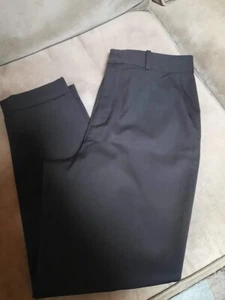 Steven Alan Women's Size 6 Black Lightweight Wool Crop Cuff Pants - Picture 1 of 9