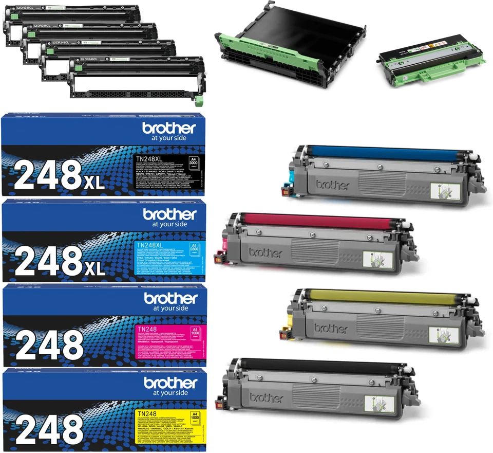 Original Brother TN-248 TN 248 XL Toner DR-248 BU WT 229 DCP-L3515CDW L3215CW - Bild 1 von 1