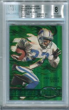 1997 Metal Universe GLYN MILBURN Precious Metal Gems Green PMG #d 13/15 BGS 8