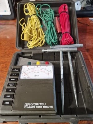 Kyoritsu mod. 4102  tester analogico PARA MEDIR LA RESISTENCIA Y VOLTAJE TIERRA - Imagen 1 de 4