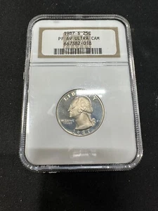 PF69 ULTRA CAMEO 1987-S Washington Quarter NGC. - Picture 1 of 2