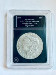 1882 Morgan Silver Dollar $1 Authenticated VG Collectors Edition BA17-00129-006 - Picture 1 of 2