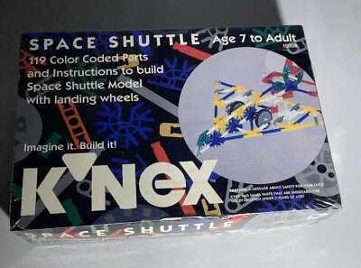 Vintage 1992 K'Nex Space Shuttle Color Coded Building Set 119 Piece Set # 10008 - Image 1 of 4