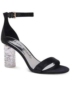 Kate Spade New York Women's Black Alora Pave Ankle-Strap Dress Sandals - 10 -... - Picture 1 of 4
