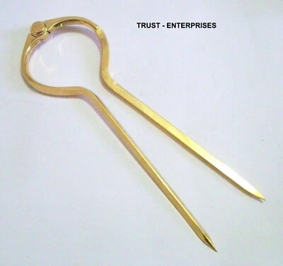 Brass Marine Navigation Compass Map Divider Engineer Drafting Tool HANDMADE GIFT - Image 1 of 3