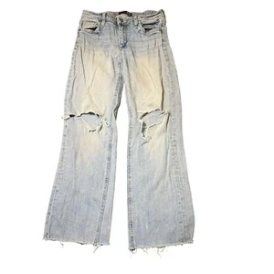 Kut From the Kloth Kelsey Jeans Ankle Flare Raw Hem Destroyed Size 2 - Picture 1 of 4