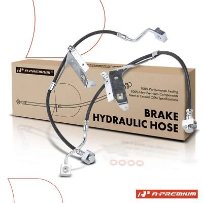 Manguera hidráulica de freno delantera A-Premium 2x para Ford F-450 Super Duty 2010-2016 Foto 1 de 4