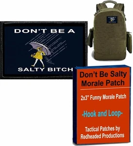 Don't Be Salty Morale Patch Tactical Military Salty Patch Army USA - Picture 1 of 24