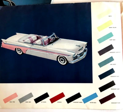 DE SOTO 1956: FOLLETO DE COCHE CON GRAN DESPLEGABLE CON **ENVÍO GRATUITO EN EE. UU.** Foto 1 de 4