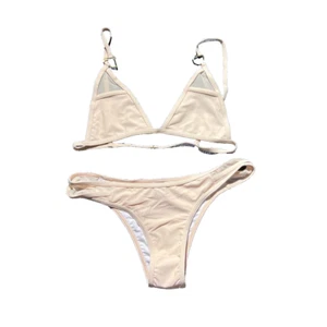 Diamond Supply Co Swimsuit Extra Large Cream Bikini Two Piece 80% Nylon NWT - Picture 1 of 4