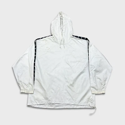 Vintage 90s Puma HIT Jacket Mens Large White Lightweight Pullover Windbreaker - Image 1 of 4