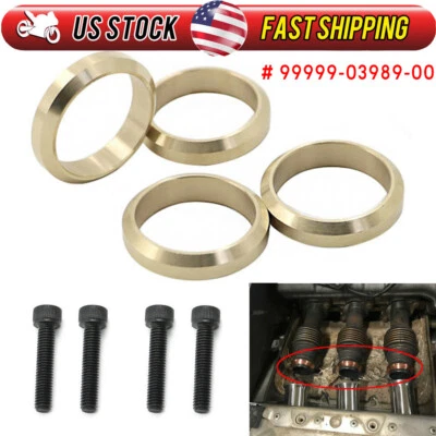 4X Copper Exhaust Gasket For Yamaha Snowmobile 99999-03989-00 8FA-14623-00-00 US - Image 1 of 4