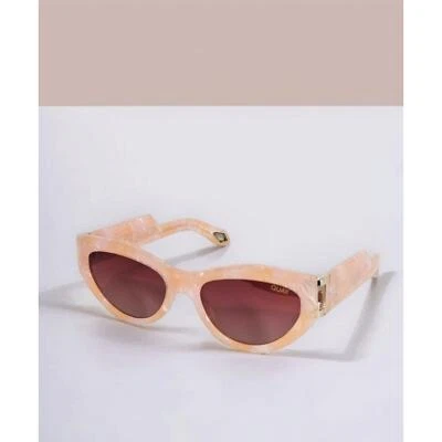 Óculos de sol polarizado Quay Australia louco fofo sem receita médica olho de gato rosa - Imagem 1 de 4