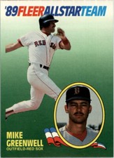 1989 Fleer All-Stars #6 Mike Greenwell - NM-MT
