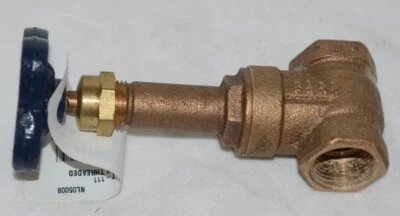 Nibco NL05008 T 111 Gate Valve 3/4 Inch Thread 125 Pound Bronze Body - Image 1 of 4