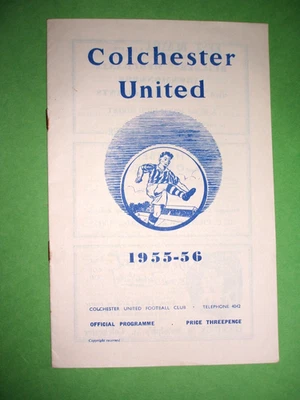 COLCHESTER UTD V WATFORD ( SAT 21-01-1956 ) - Image 1 of 4