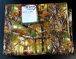 Realtree Edge 100% Cotton Deer & Woodland Landscp Camo 42.5"x72" Crafting Fabric - Picture 1 of 4