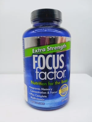 Focus Factor成人额外力量-记忆脑补充剂-120片 — 第 1/3 张图片