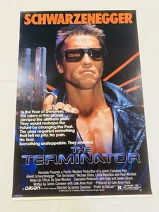 1984 THE TERMINATOR *ROLLED* ORIGINAL 27x41 UNUSED ONE SHEET MOVIE POSTER ARNOLD - Picture 1 of 17