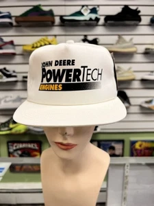 Vintage 90s John Deere Power Tech Snapback Hat Albuquerque NOS K Products Brand - Bild 1 von 6