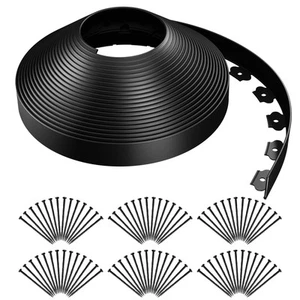 Garden Edging 92FT Landscape Edging Kit 2 Inch Height Plastic Garden Border N... - Picture 1 of 7