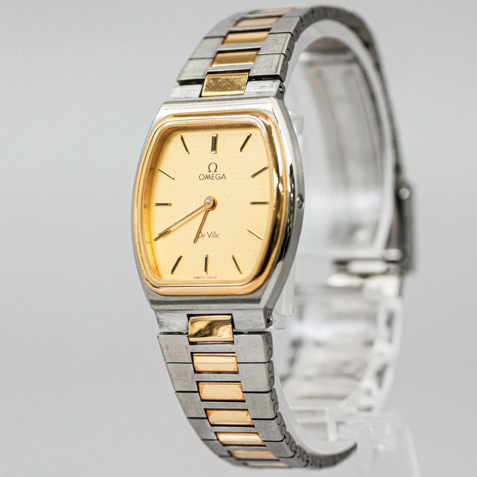 Винтажные женские часы OMEGA De Ville Cal.1365 Qz Push Crown 25 мм без тарифов *почти как новые* - Изображение 1 из 4