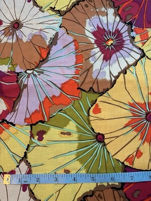 Older Lotus Leaf Kaffe Fassett 适用于 Rowan 棉织物 1/2 码 — 第 1/3 张图片