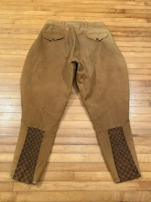 De colección 1920s 1930s 1940s JODHPURS ANGUSTIADO Drybak Montar Ecuestre Militar Foto 1 de 4