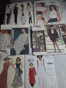 6 X Vogue Patterns Ralph Lauren Betty Jackson Koko Beall Career Wardrobe 5 Uncut - Picture 1 of 22
