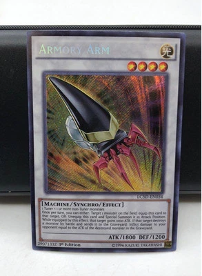 Yugioh Armory Arm LC5D-EN034 1st Edition Secret Rare Legendary 5Ds NM Condition - Image 1 of 2