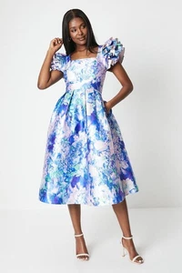 Coast Blue Midi Dress Womens Occasion Dresses - Picture 1 of 5