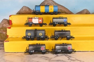 Klein Modellbahn H0 2- & 4-Achs Güterwagen Kesselwagen der CFL ÖBB 7-tlg. (B925) - Bild 1 von 6