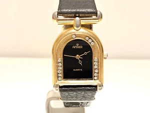 VINTAGE RARE LUXURY GOLD PLATED LADIES GERMANY QUARTZ WATCH "ANKER"WITH STONES - Picture 1 of 15