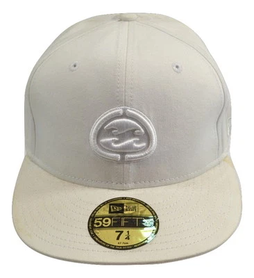Billabong SABBATH All White Stitched Patch Logo 59Fifty Baseball Cap Men's Hat - Image 1 of 4