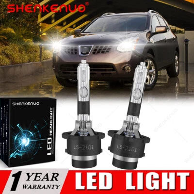 Para Nissan Rouge 2008 2009-2013 - 6000K Xenón HID Faros Bombillas Haz Bajo Cantidad 2 Foto 1 de 4