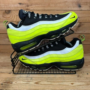 Nike Turnschuhe Herren Größe UK 9,5 Air Max 95 Reverse Volt Gelb Leder Schuhe - Bild 1 von 13