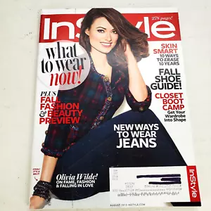 InStyle Magazine August 2013 Olivia Wilde! On Fame, Fashion & Falling In Love - Picture 1 of 3