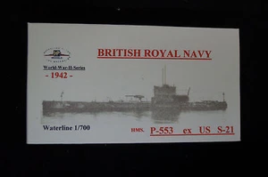 HP Models Brit. U-Boot P-553 ex US S-21 -1942- 1:700 Resin - Bild 1 von 5