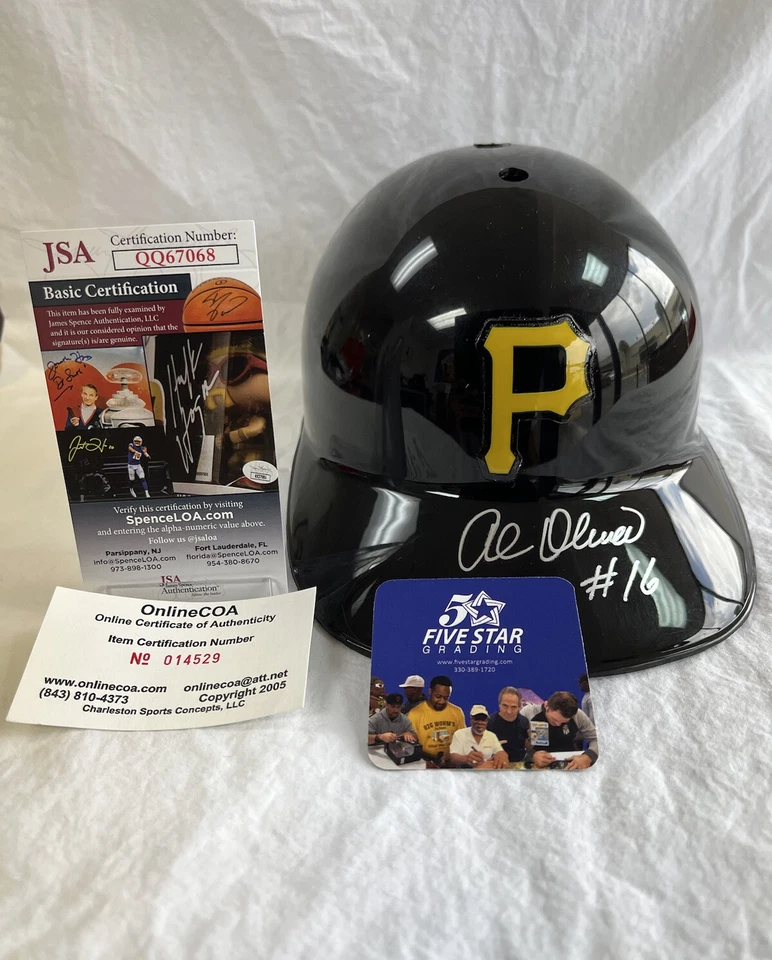 Al Oliver Pittsburgh Pirates Signed Auto Full Size Helmet 7x All-Star JSA COA - Image 1 of 4