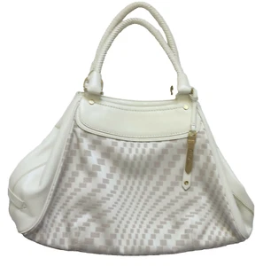 COLE HAAN Cream Fabric Handbag - Picture 1 of 3