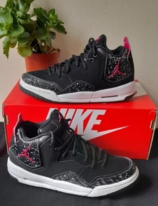 Nike Jordan Courtside23 Black And Pink Trainers Uk-3 - Picture 1 of 19