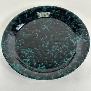 Bennington Pottery Green Agate Sponge Salad Plate - Vermont - Picture 1 of 5